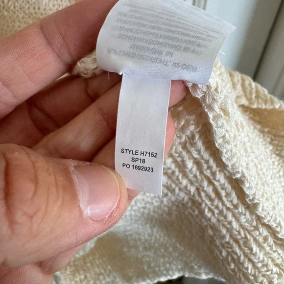 NWT J.Crew Swing Flare Sleeve sweater in cream size small - Picture 7 of 9